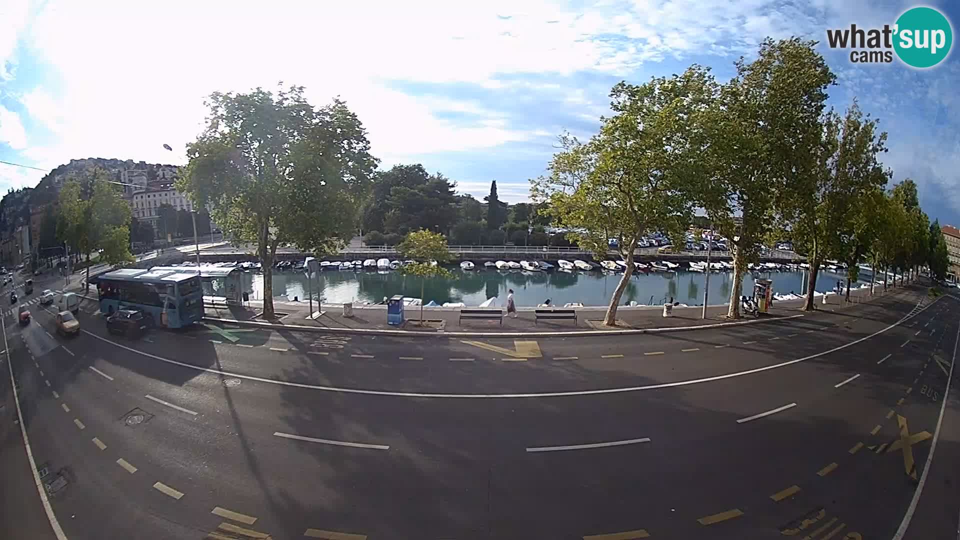 Reka – pogled na Trsat in Sušak