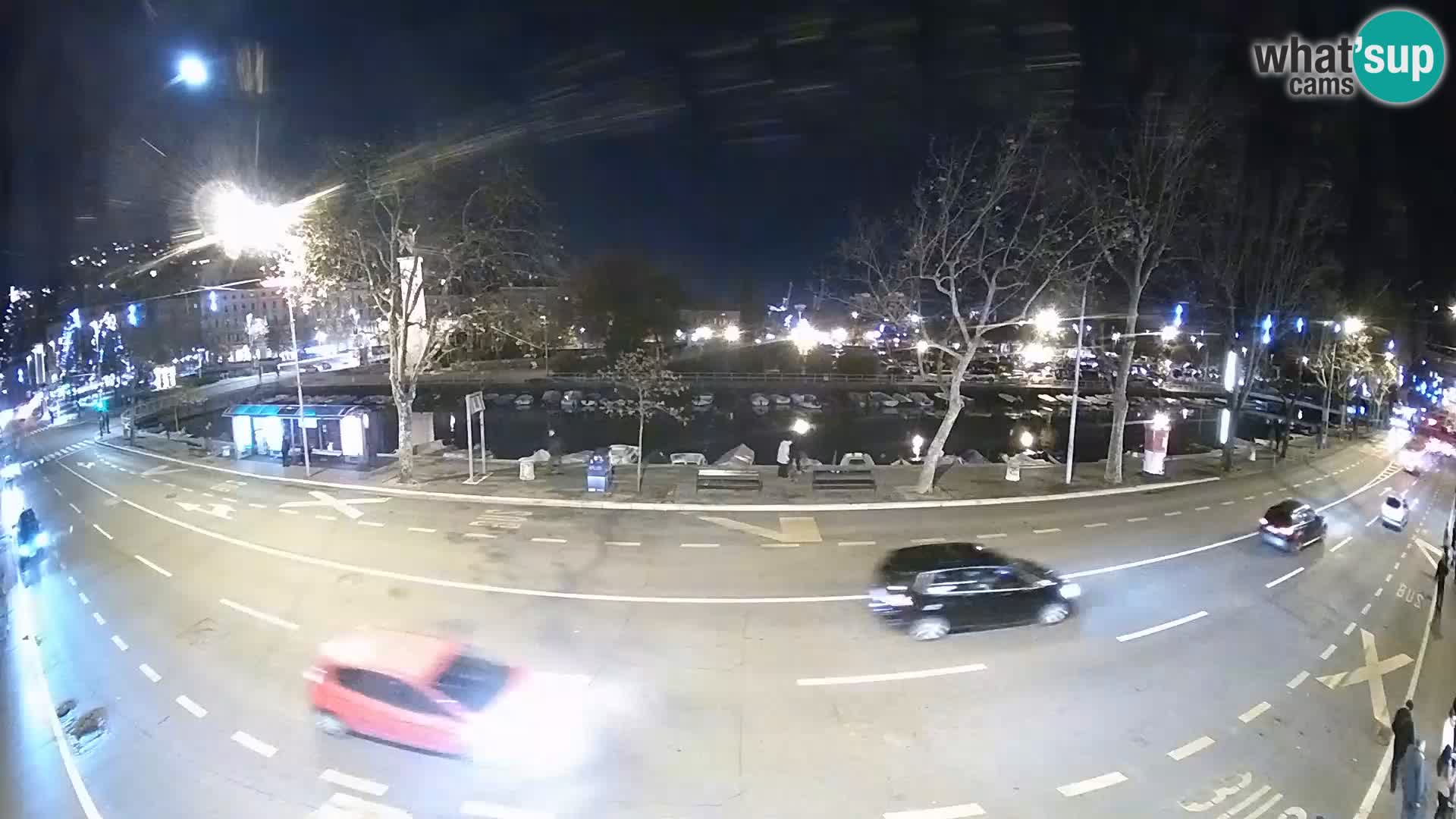 Reka – pogled na Trsat in Sušak