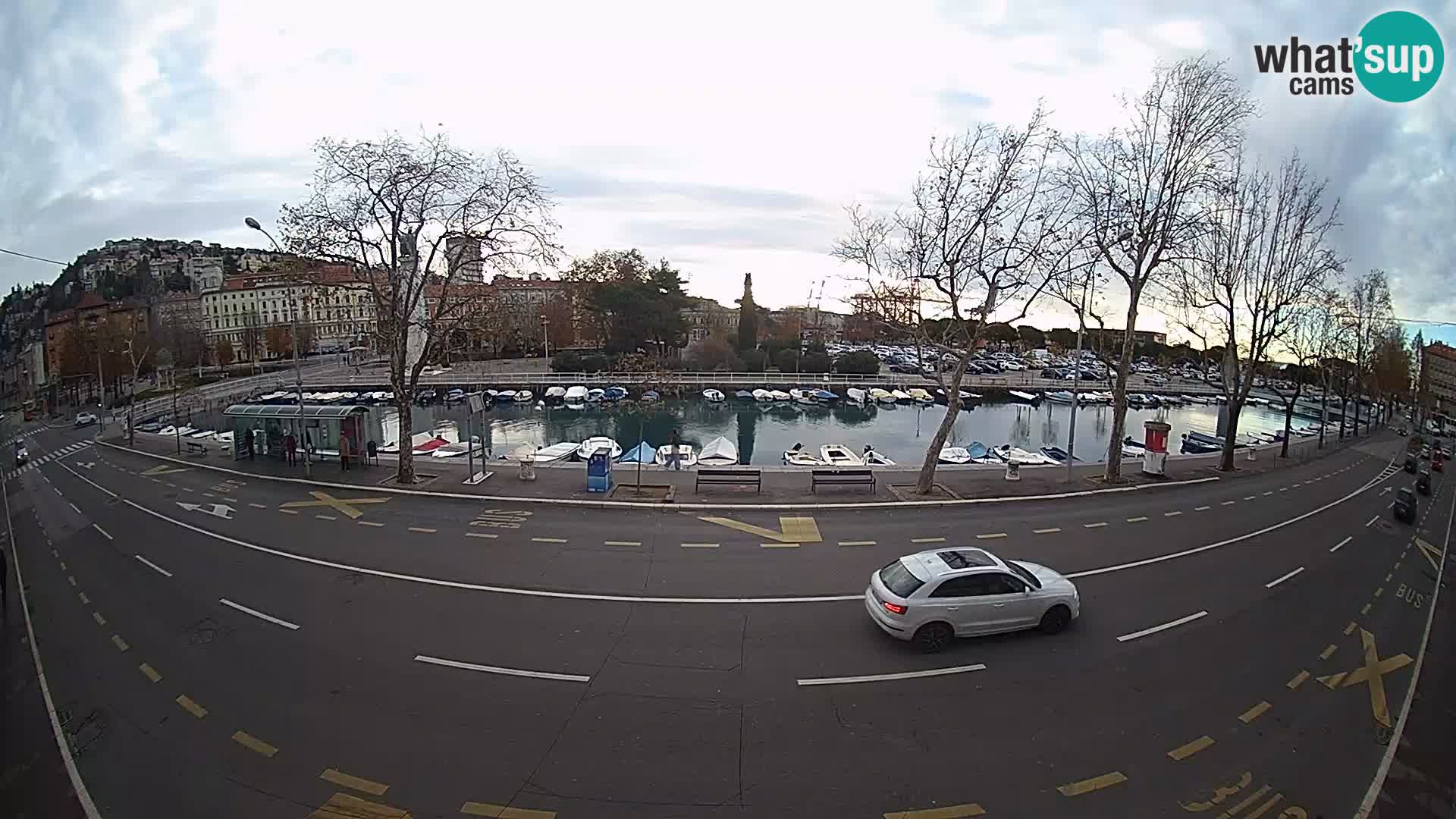 Reka – pogled na Trsat in Sušak