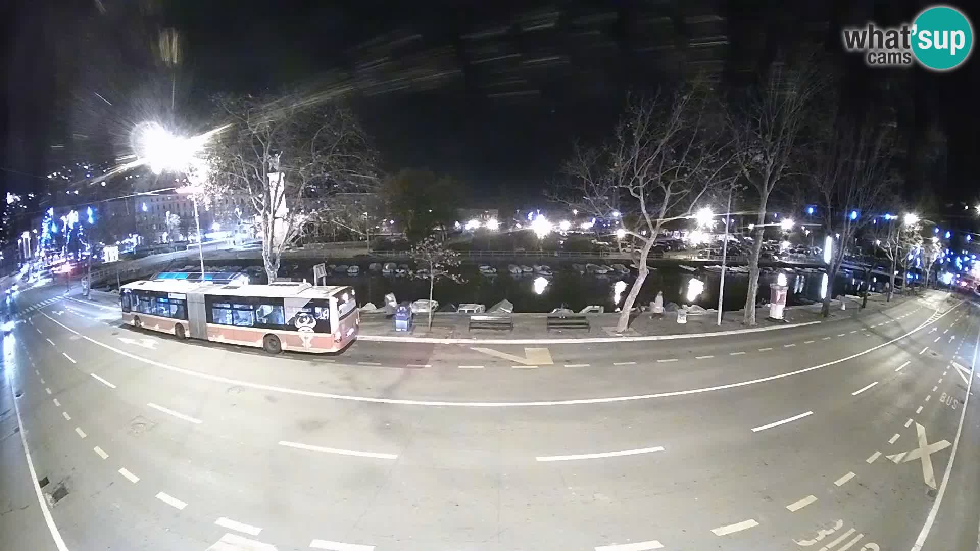 Reka – pogled na Trsat in Sušak