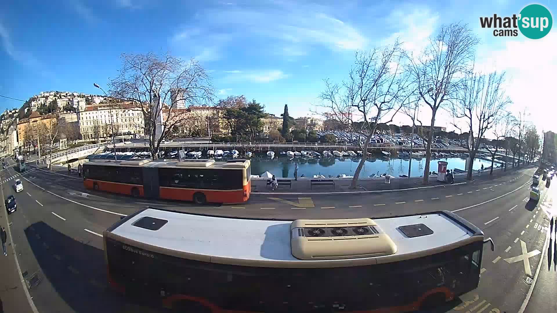 Rijeka –  pogled na Trsat i Sušak