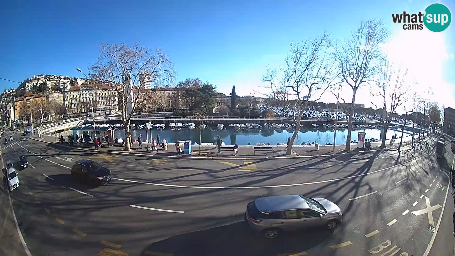 Reka – pogled na Trsat in Sušak