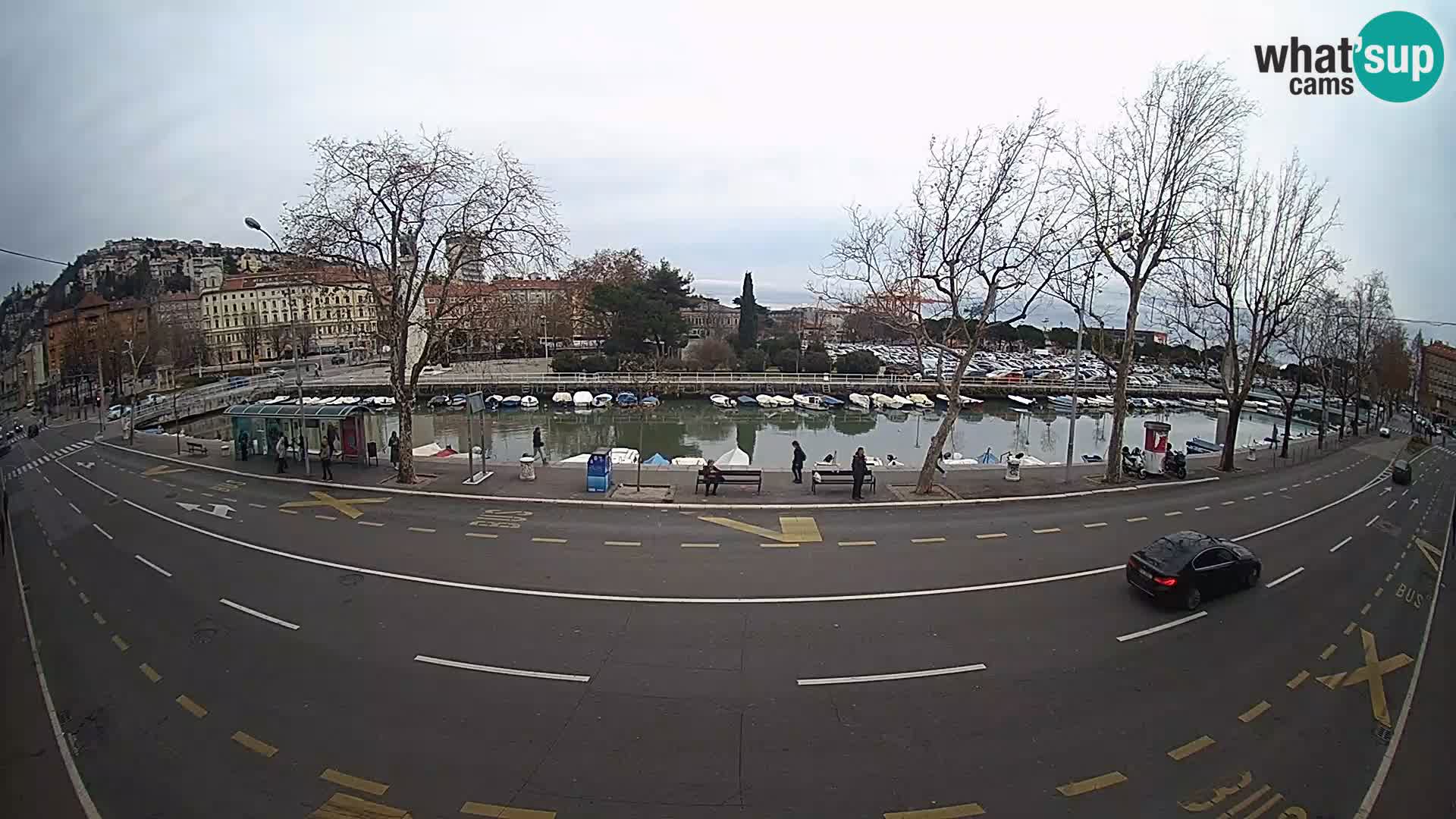 Reka – pogled na Trsat in Sušak