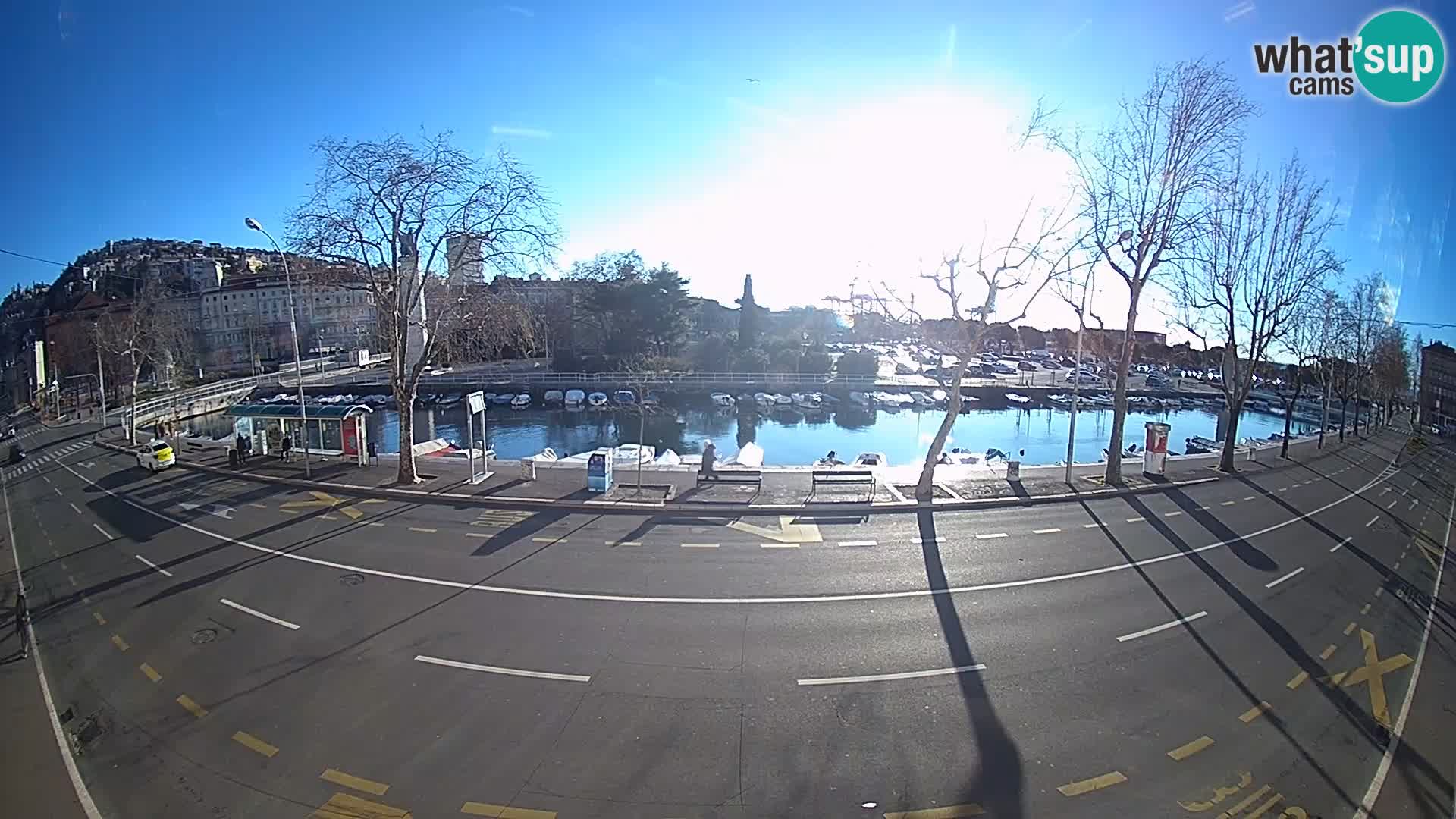 Reka – pogled na Trsat in Sušak