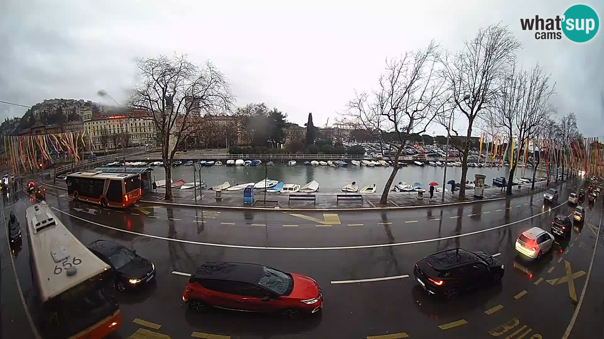 Rijeka –  pogled na Trsat i Sušak