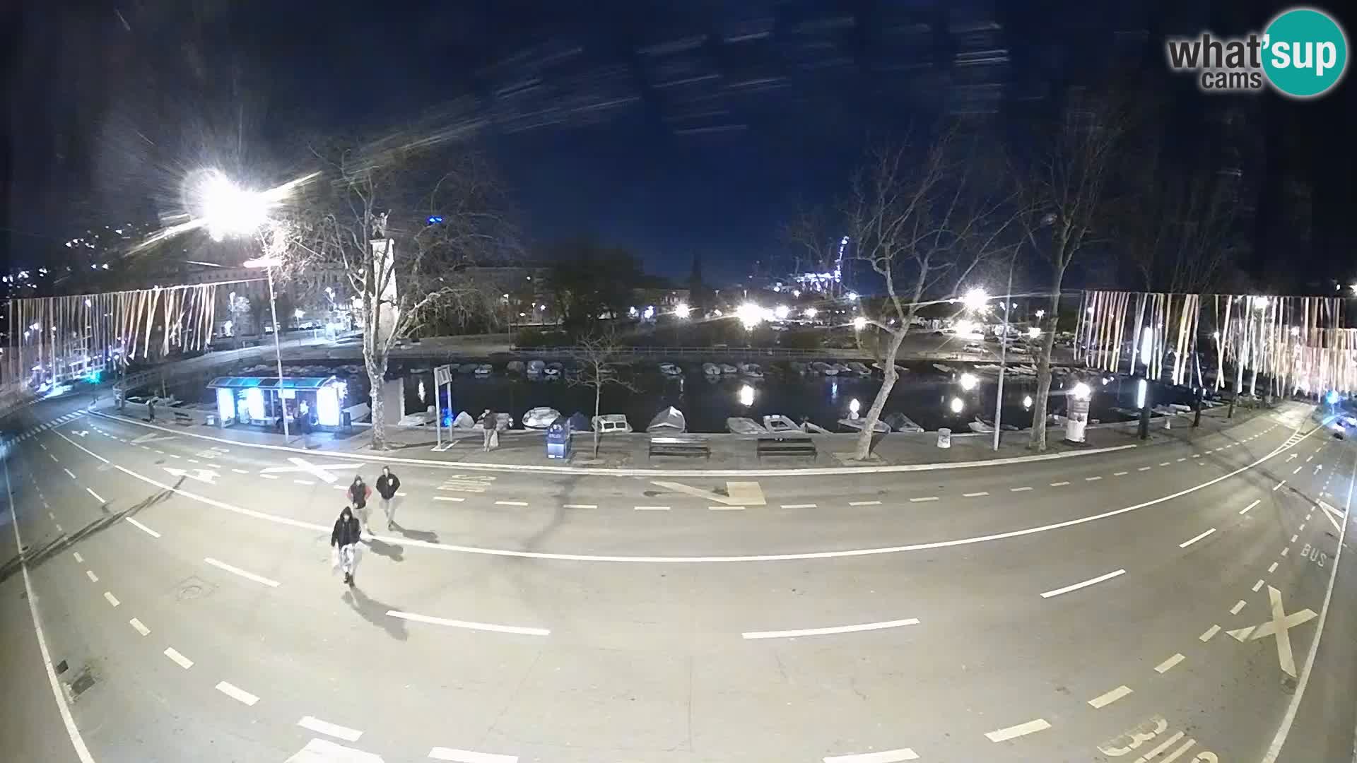 Reka – pogled na Trsat in Sušak