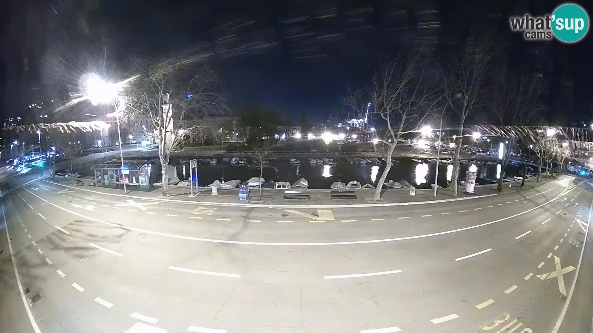 Reka – pogled na Trsat in Sušak