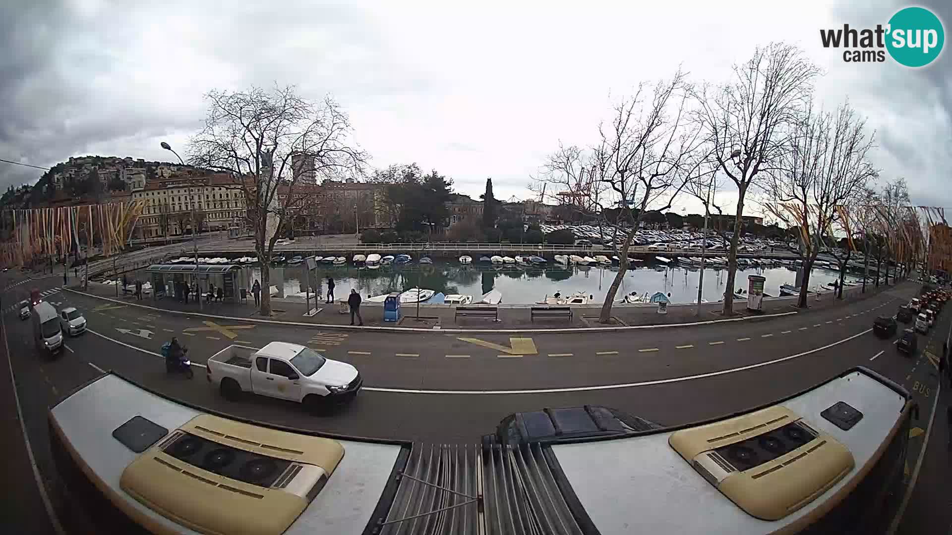 Reka – pogled na Trsat in Sušak