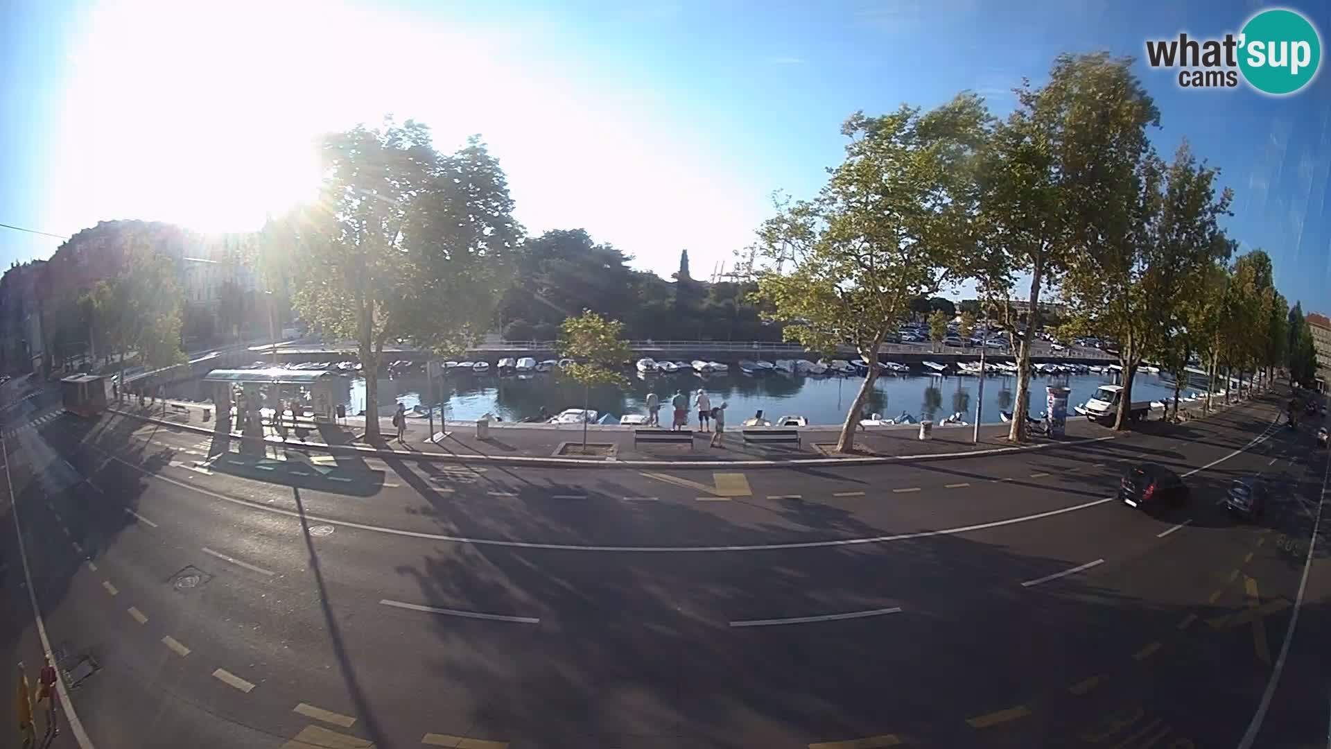 Reka – pogled na Trsat in Sušak