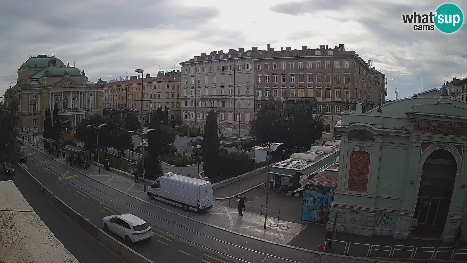 Webcam Rijeka – Park and  Croatian National Theatre Ivan pl. Zajc