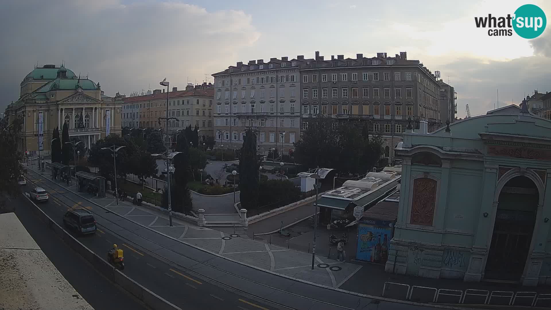 Webkam Rijeka – Park i Hrvatsko narodno kazalište Ivana pl. Zajc