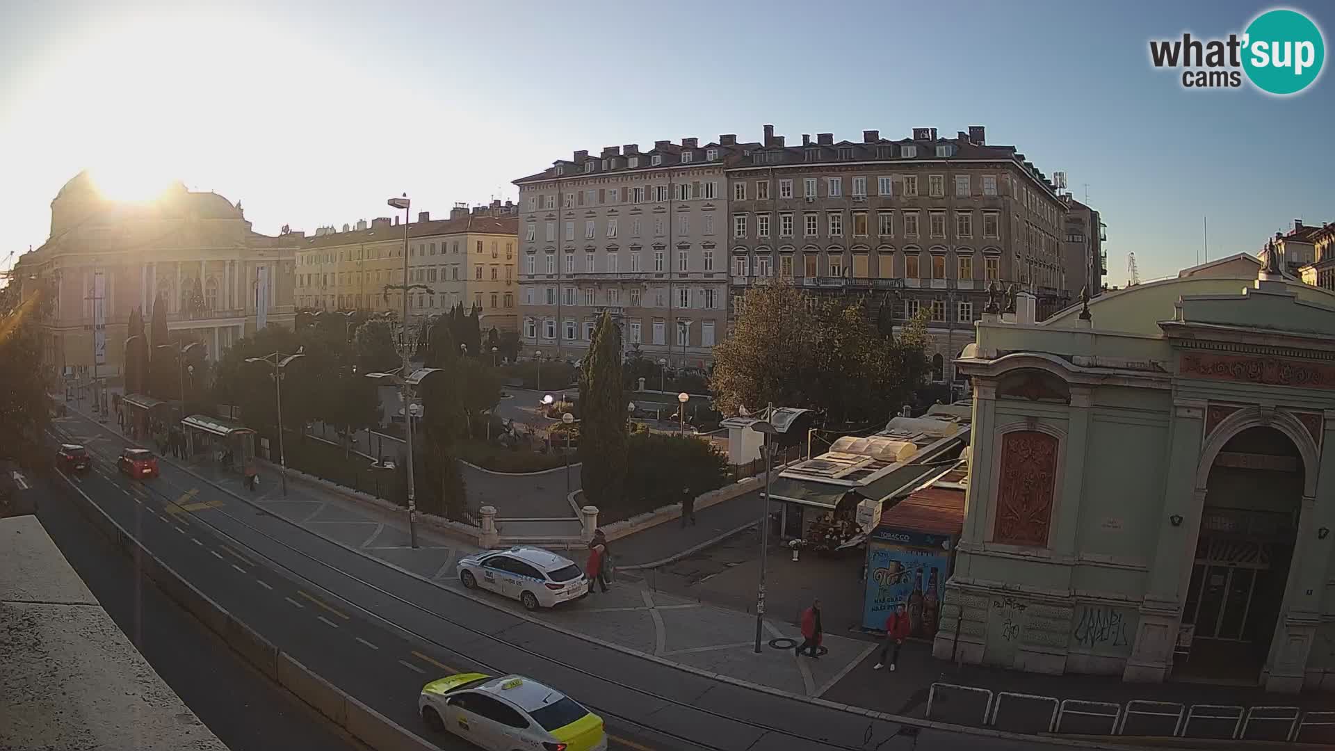 Webcam Rijeka – Park and  Croatian National Theatre Ivan pl. Zajc