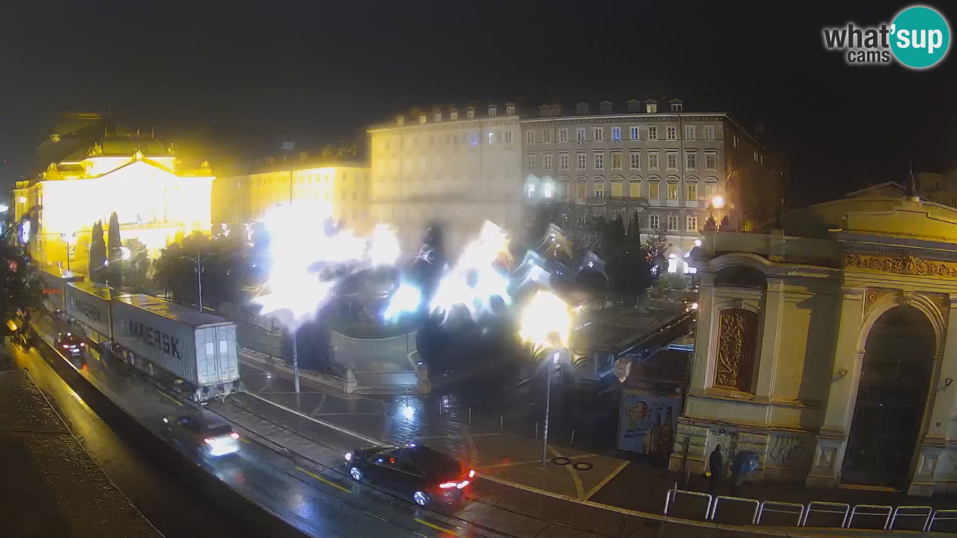 Webcam Rijeka – Park and  Croatian National Theatre Ivan pl. Zajc