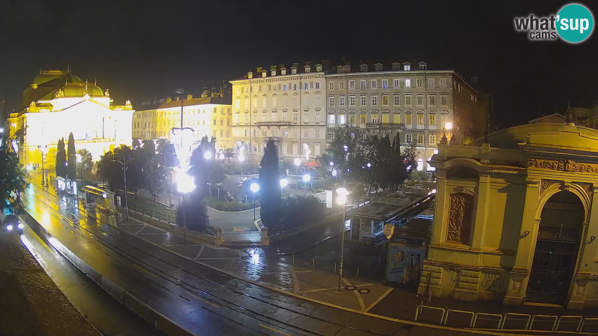 Webcam Rijeka – Parque i Teatro Nacional Croato Ivan pl. Zajc