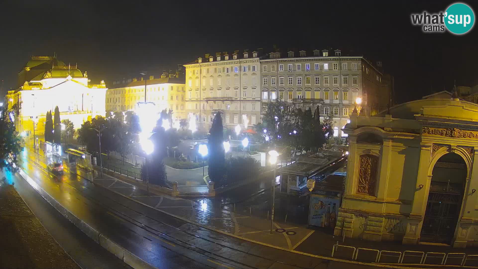 Webcam Rijeka – Parque i Teatro Nacional Croato Ivan pl. Zajc