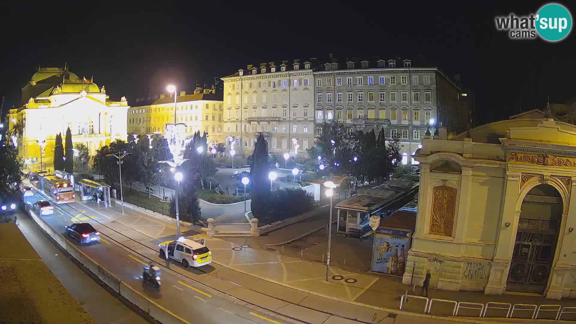 Webcam Rijeka – Park and  Croatian National Theatre Ivan pl. Zajc