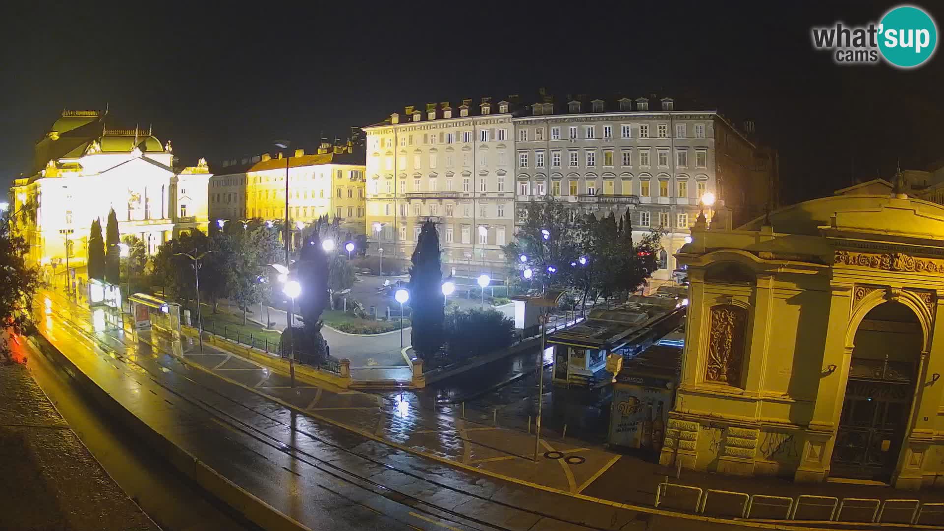 Webcam Rijeka – Park and  Croatian National Theatre Ivan pl. Zajc