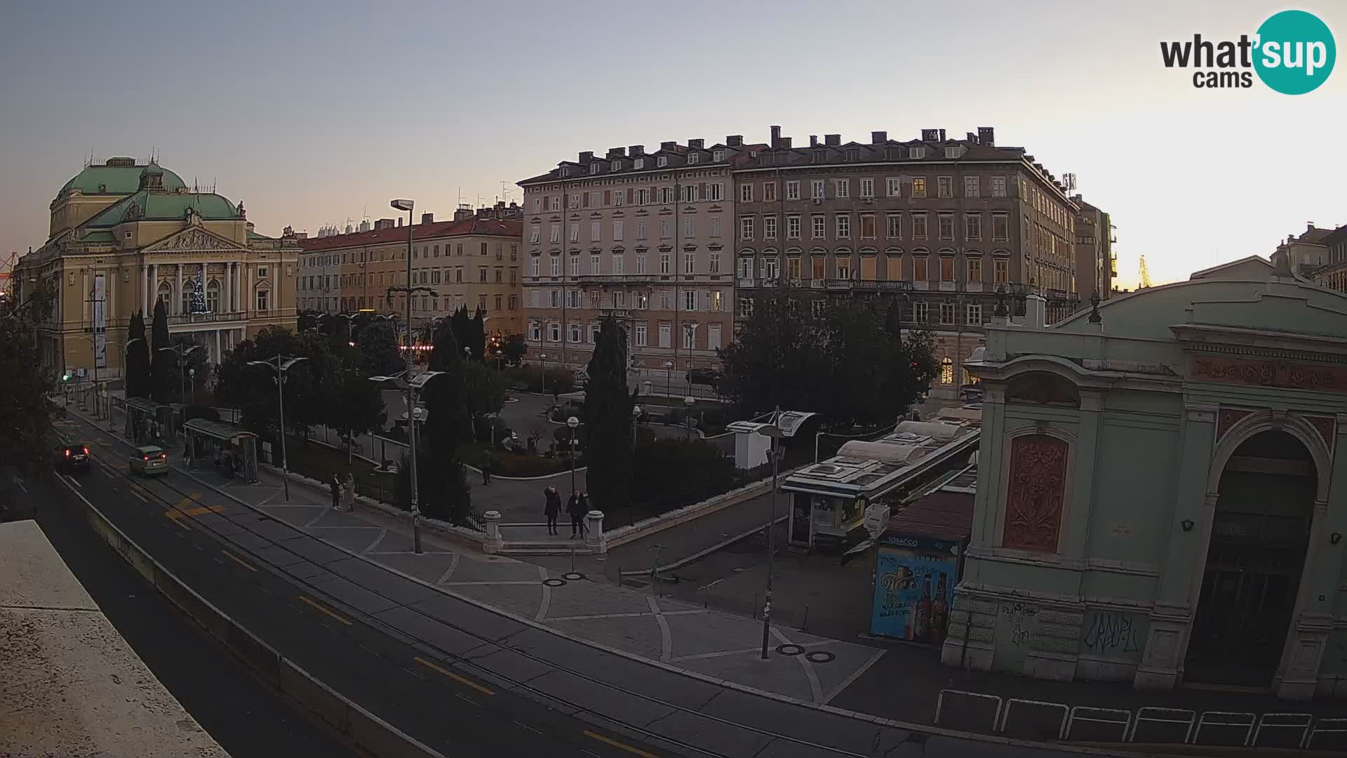 Webcam Rijeka – Park and  Croatian National Theatre Ivan pl. Zajc