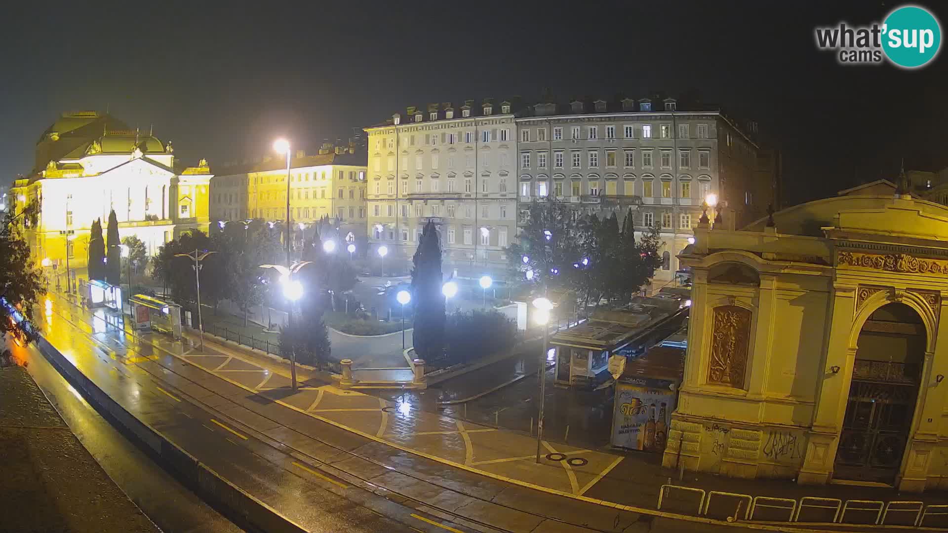 Webcam Rijeka – Park and  Croatian National Theatre Ivan pl. Zajc