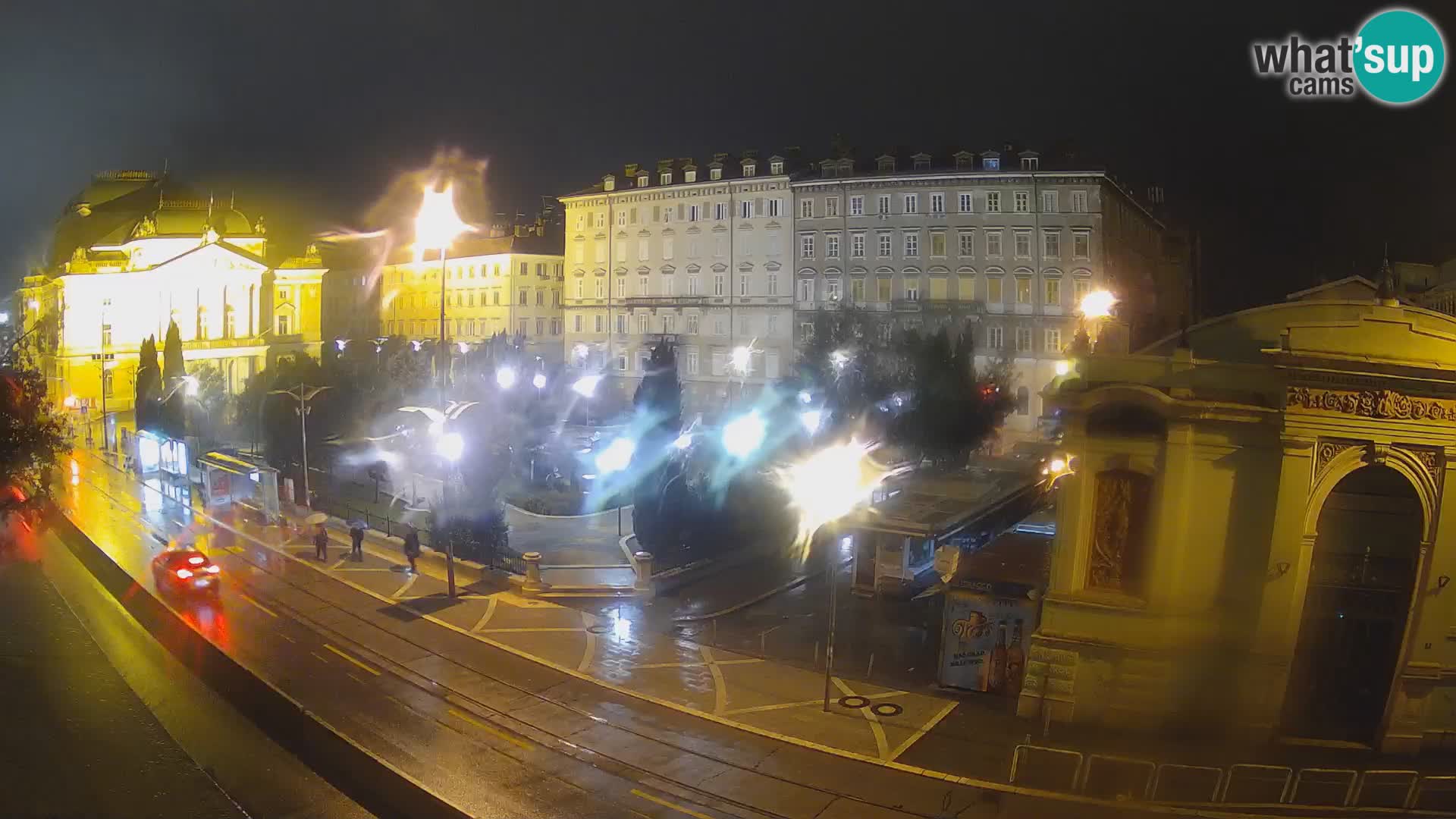 Webcam Rijeka – Park and  Croatian National Theatre Ivan pl. Zajc