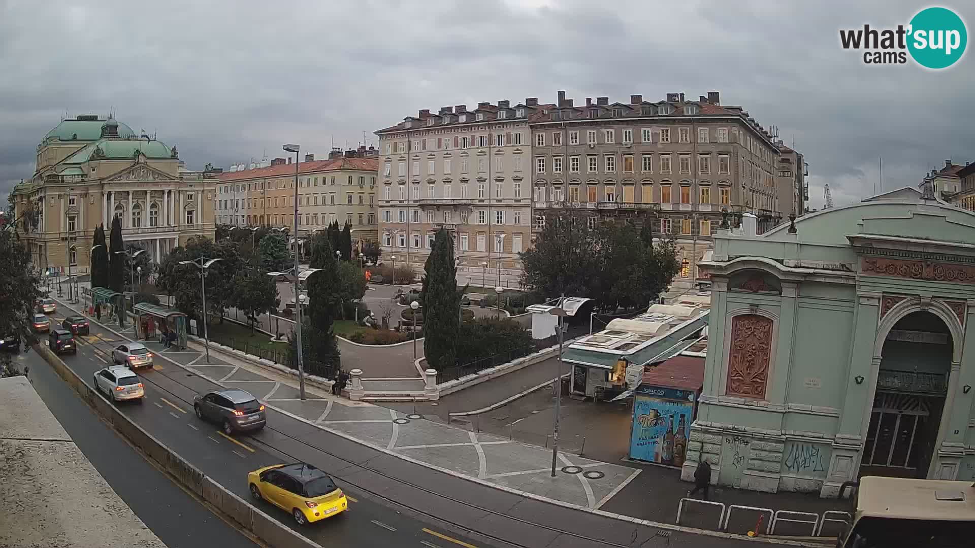 Webcam Rijeka – Park and  Croatian National Theatre Ivan pl. Zajc