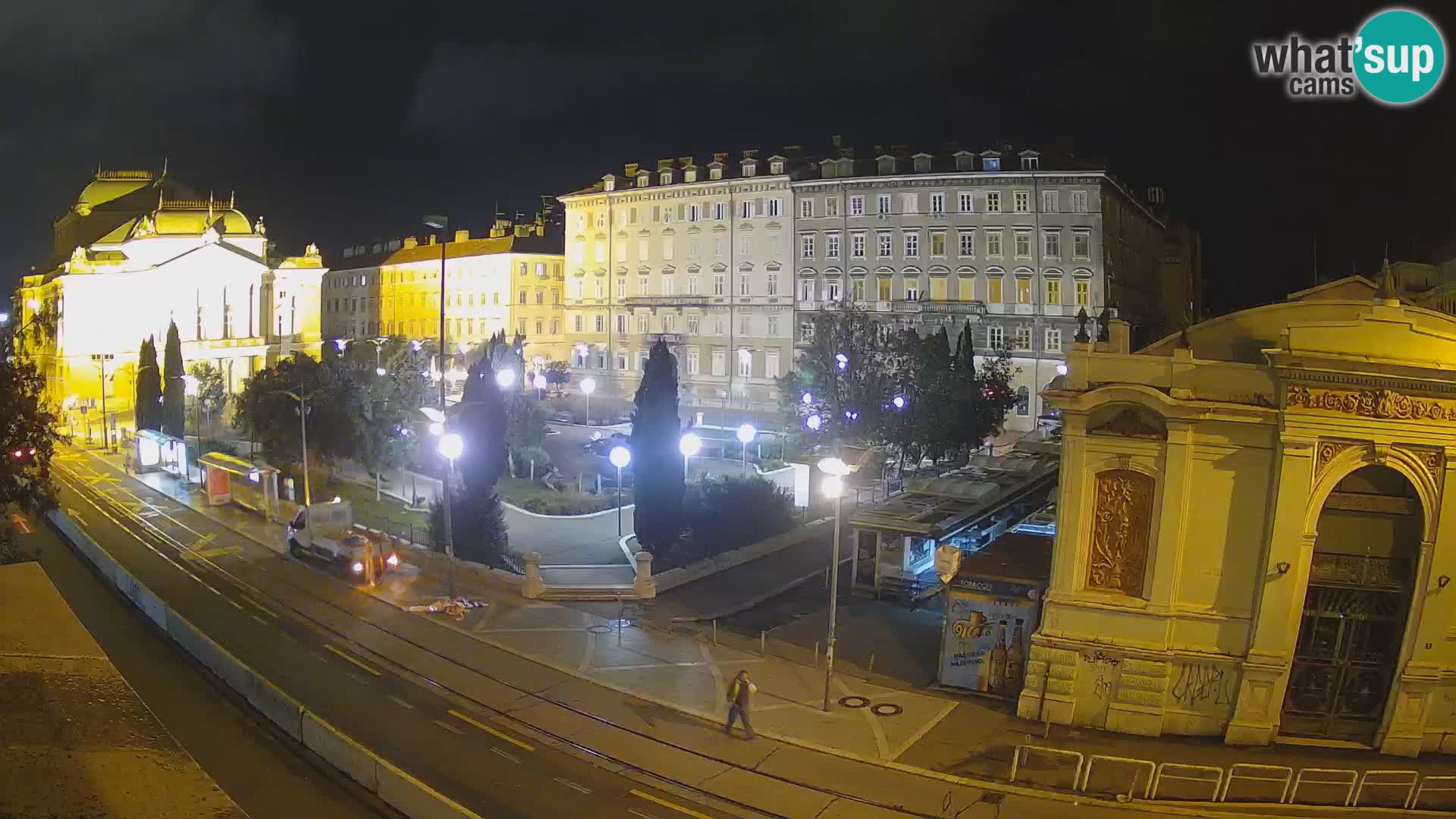 Webcam Rijeka – Park and  Croatian National Theatre Ivan pl. Zajc