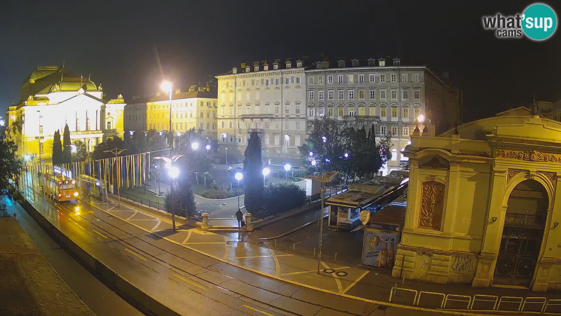 Webcam Rijeka – Park and  Croatian National Theatre Ivan pl. Zajc