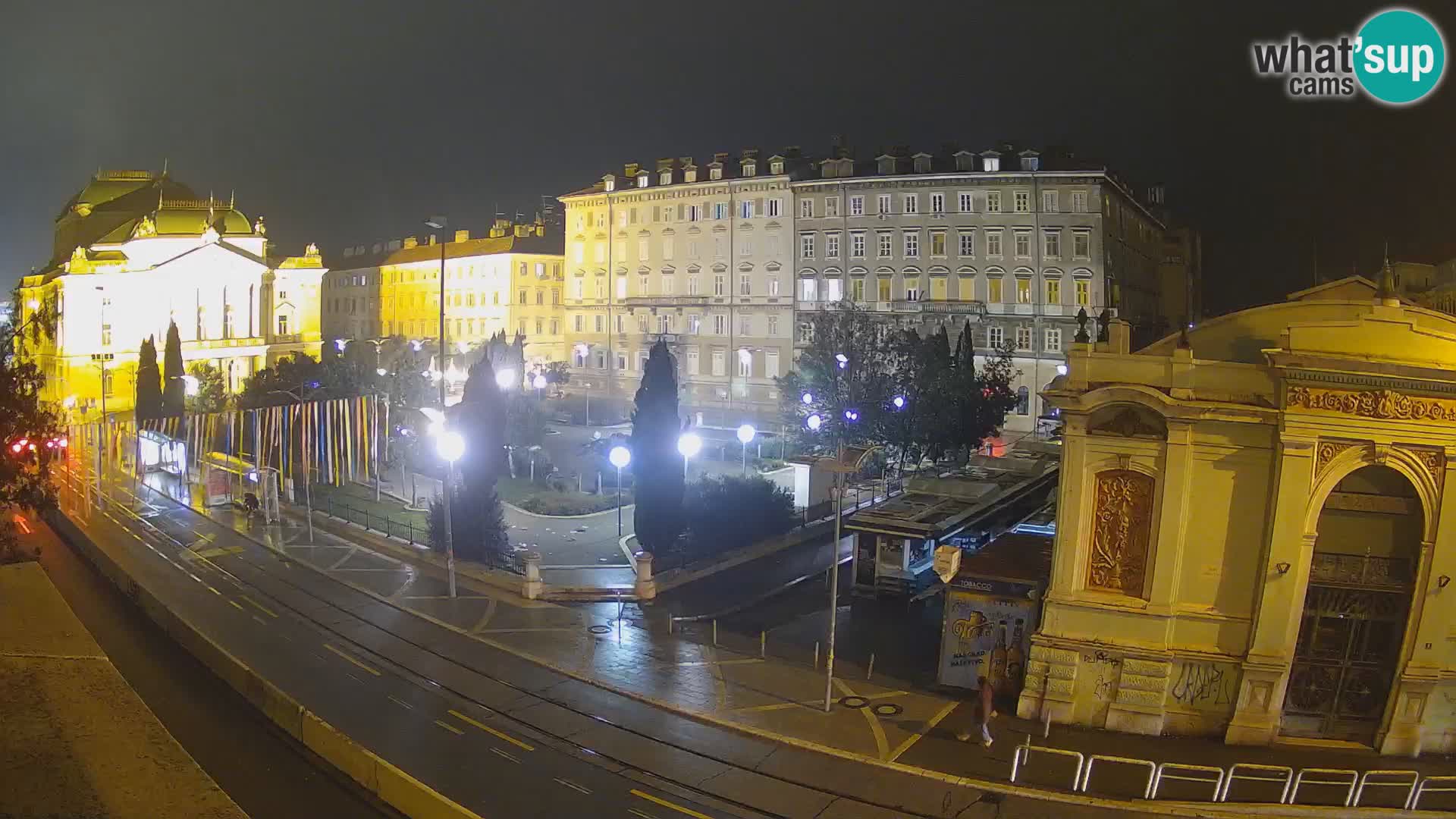 Webcam Rijeka – Park and  Croatian National Theatre Ivan pl. Zajc