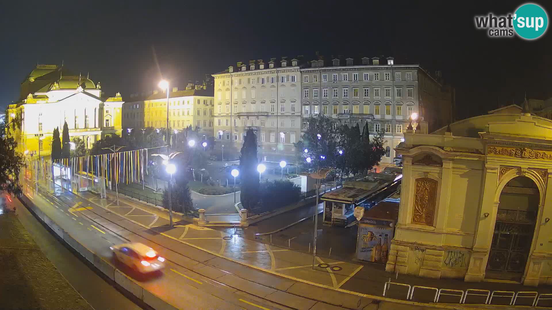 Webcam Rijeka – Park and  Croatian National Theatre Ivan pl. Zajc