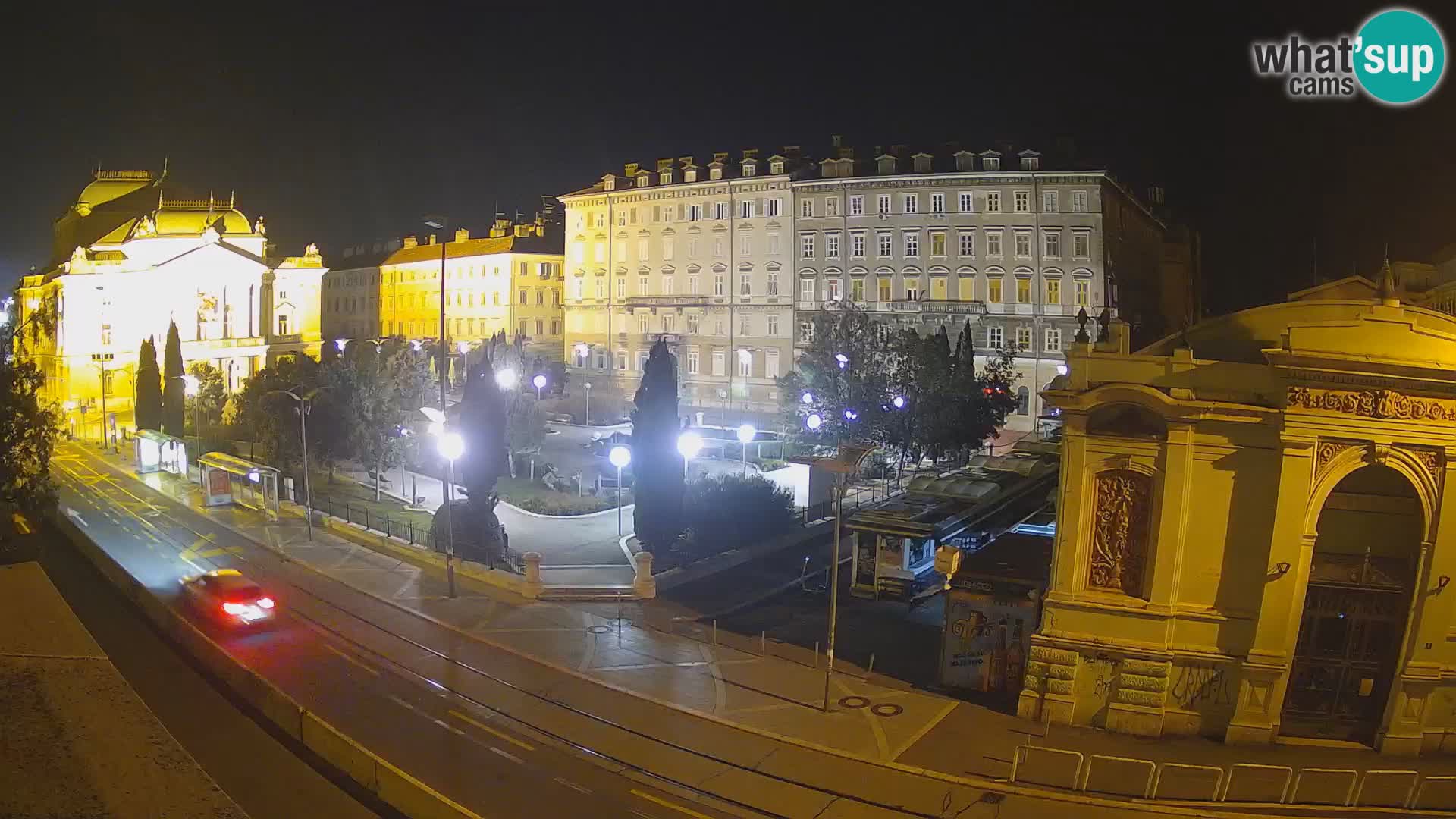 Webcam Rijeka – Park and  Croatian National Theatre Ivan pl. Zajc