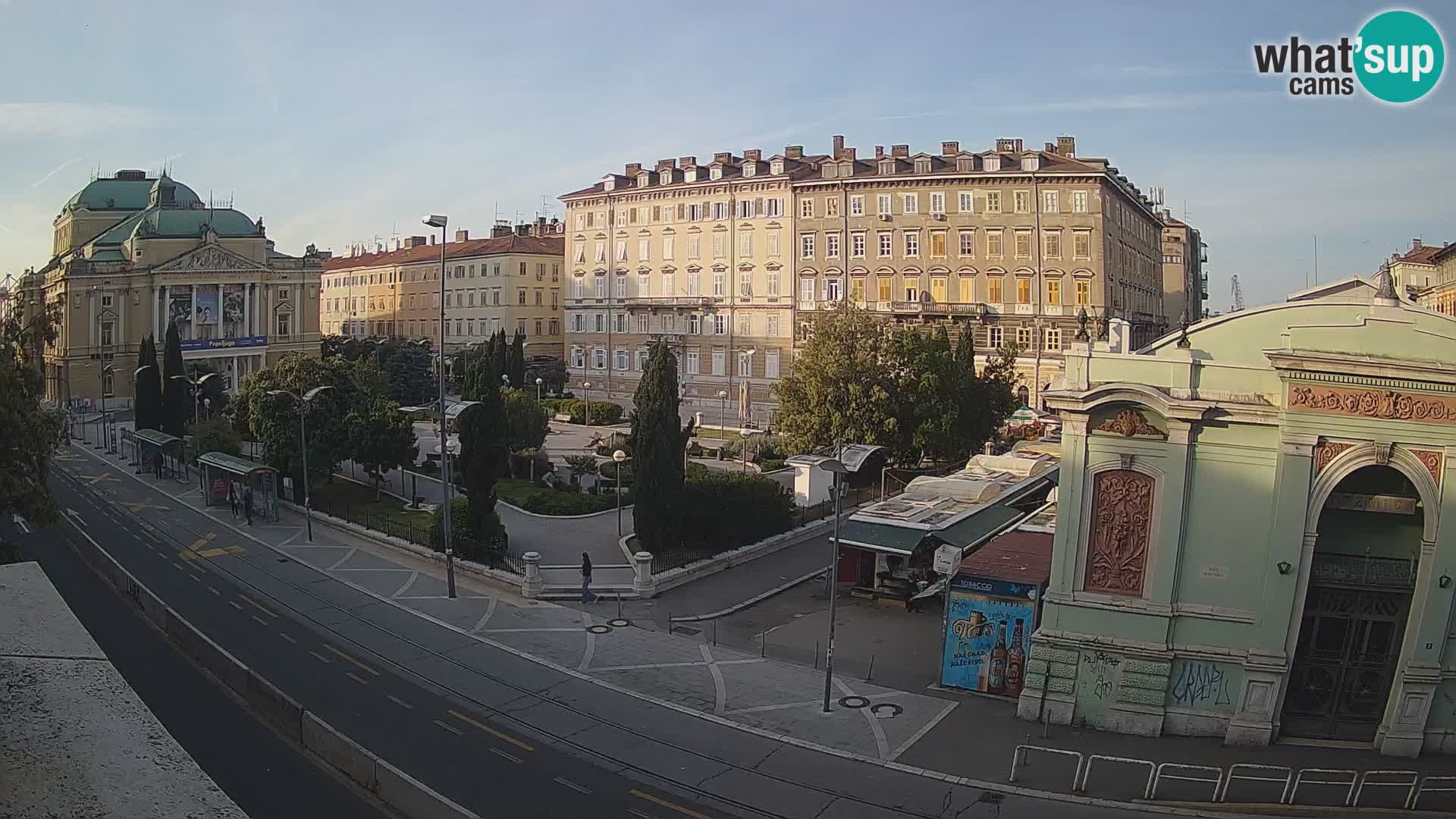 Webcam Rijeka – Park and  Croatian National Theatre Ivan pl. Zajc