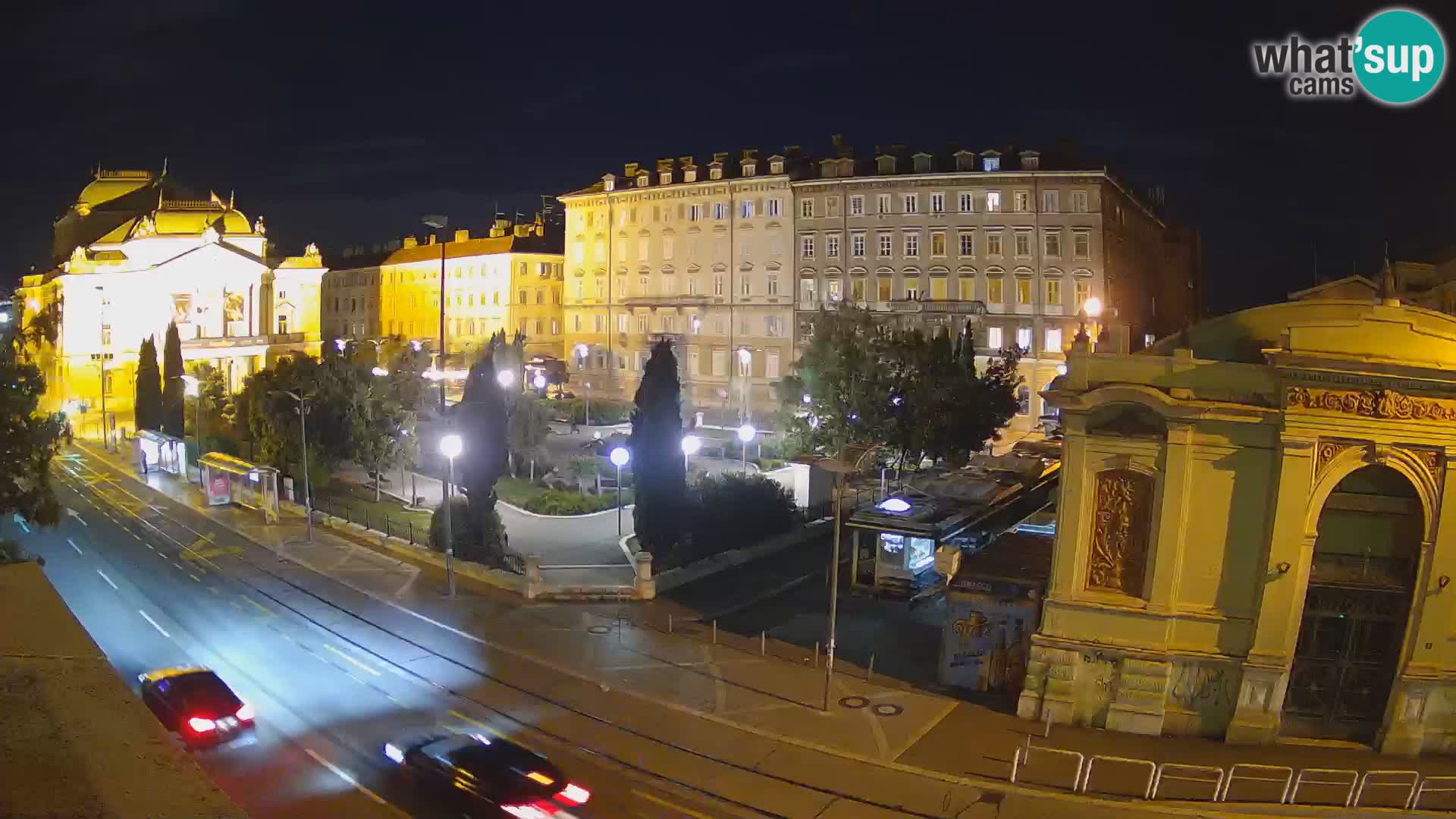 Webcam Rijeka – Park and  Croatian National Theatre Ivan pl. Zajc