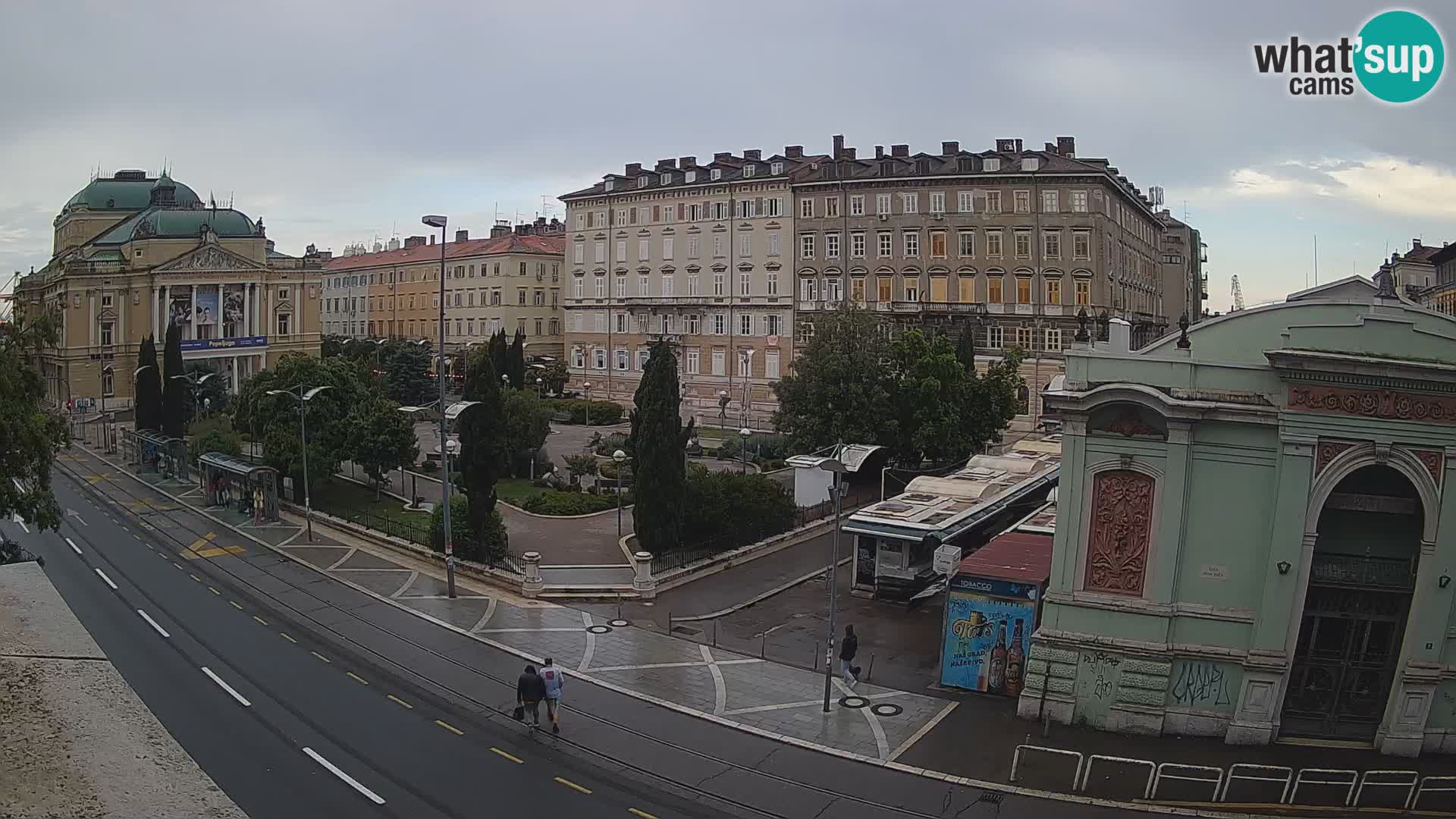 Webkam Rijeka – Park i Hrvatsko narodno kazalište Ivana pl. Zajc