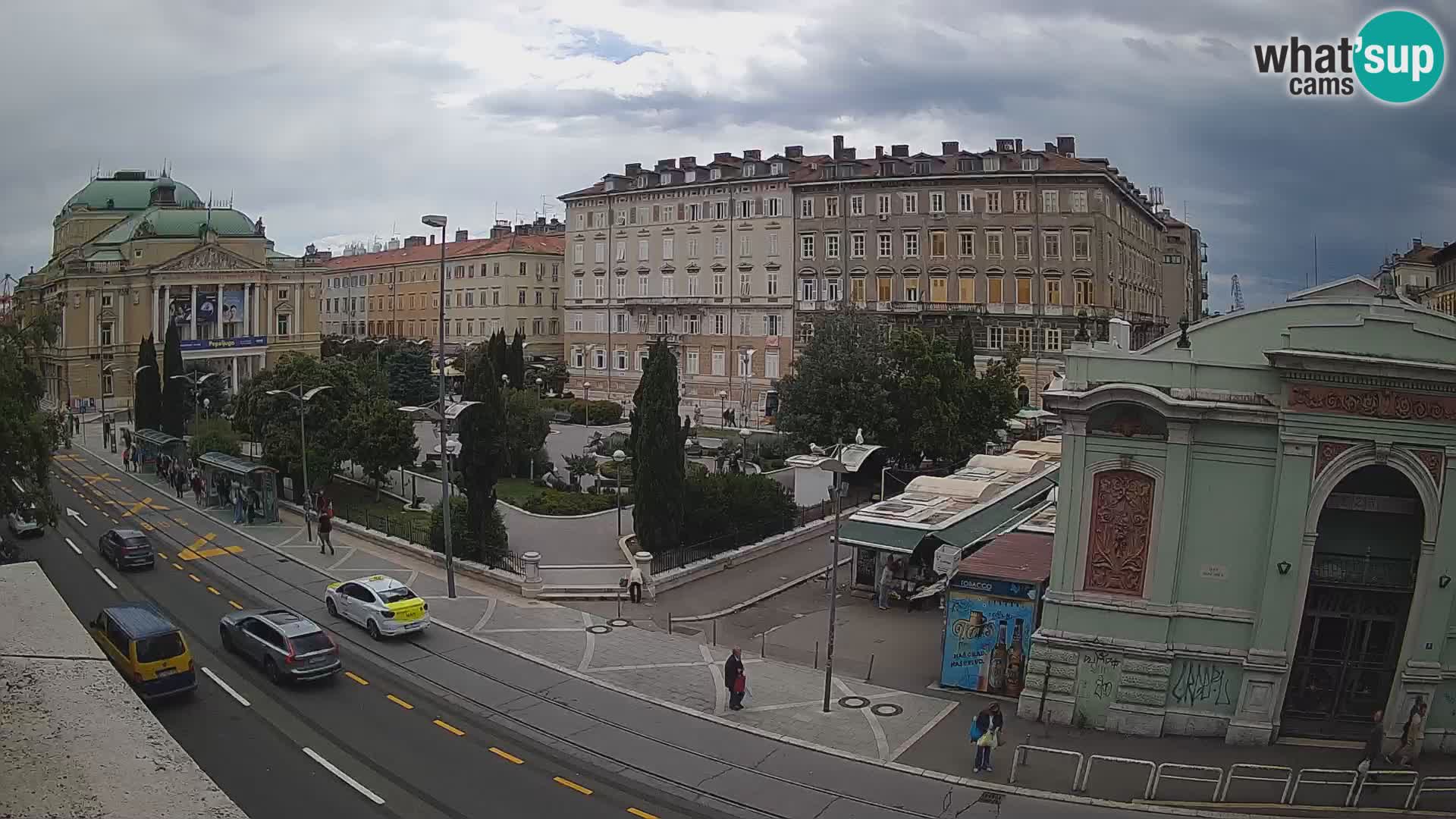 Webkam Rijeka – Park i Hrvatsko narodno kazalište Ivana pl. Zajc