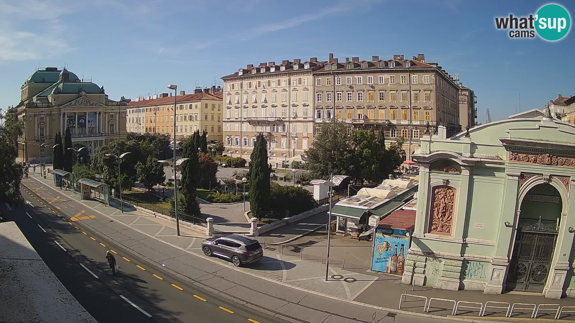 Webkam Rijeka – Park i Hrvatsko narodno kazalište Ivana pl. Zajc