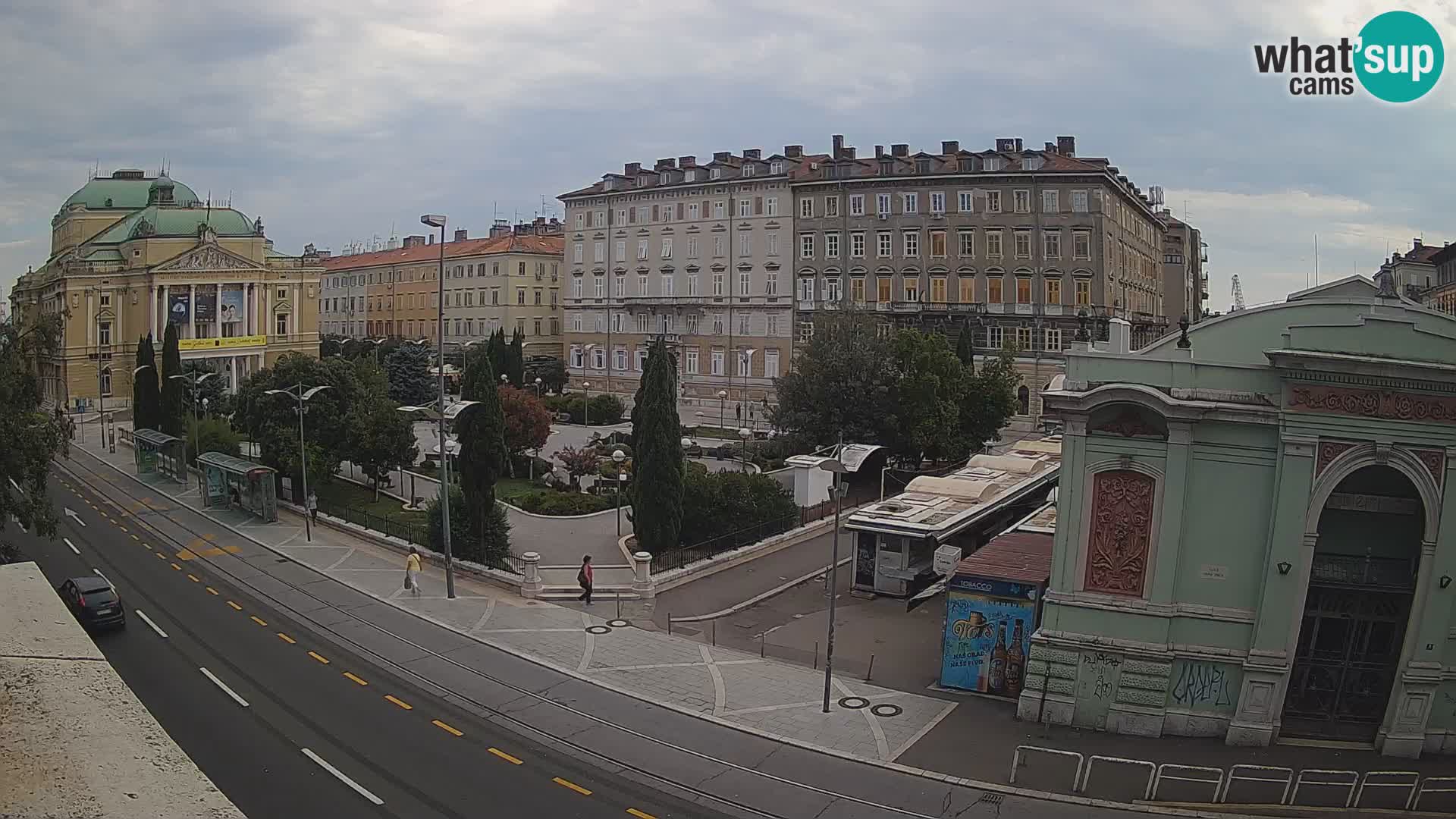 Webcam Rijeka – Park and  Croatian National Theatre Ivan pl. Zajc