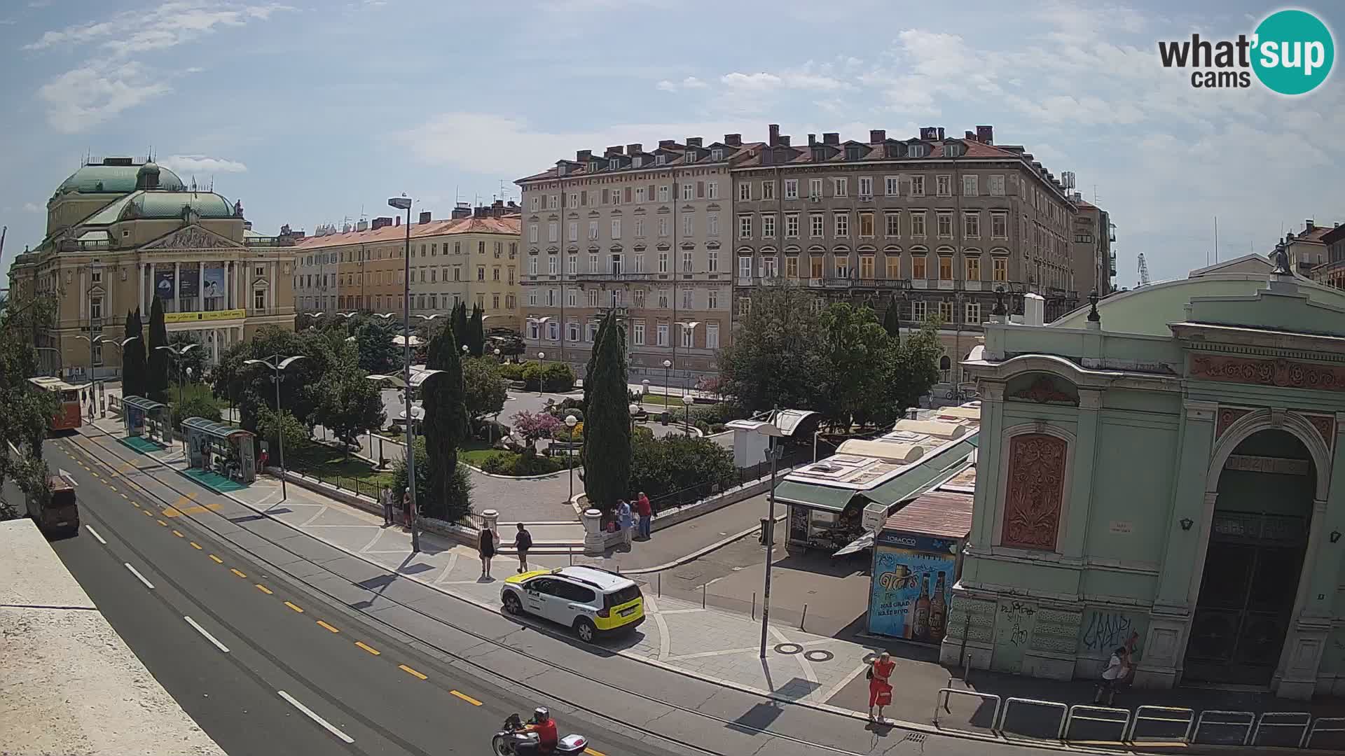Webcam Rijeka – Parque i Teatro Nacional Croato Ivan pl. Zajc