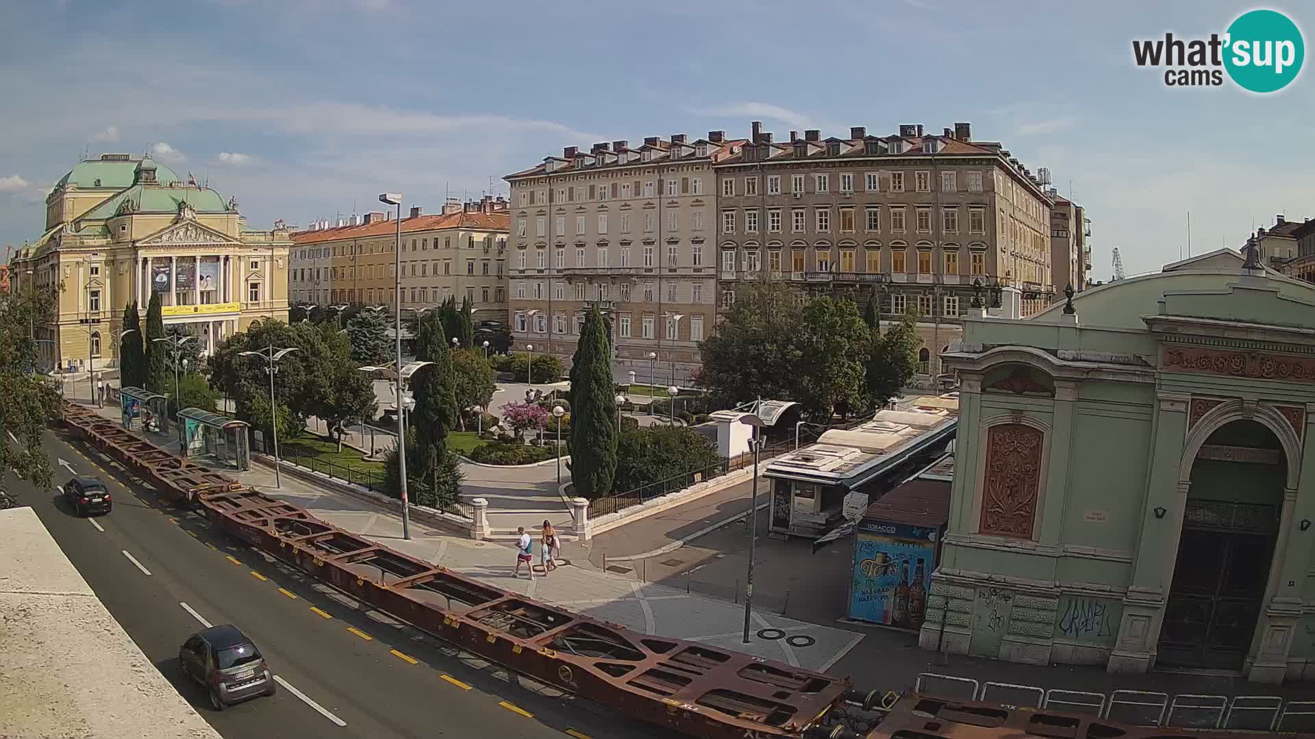 Webcam Rijeka – Park and  Croatian National Theatre Ivan pl. Zajc