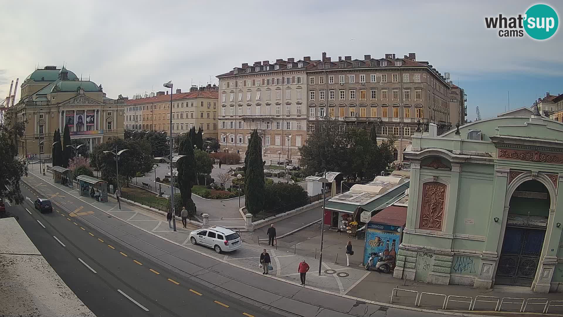 Webcam Rijeka – Park and  Croatian National Theatre Ivan pl. Zajc