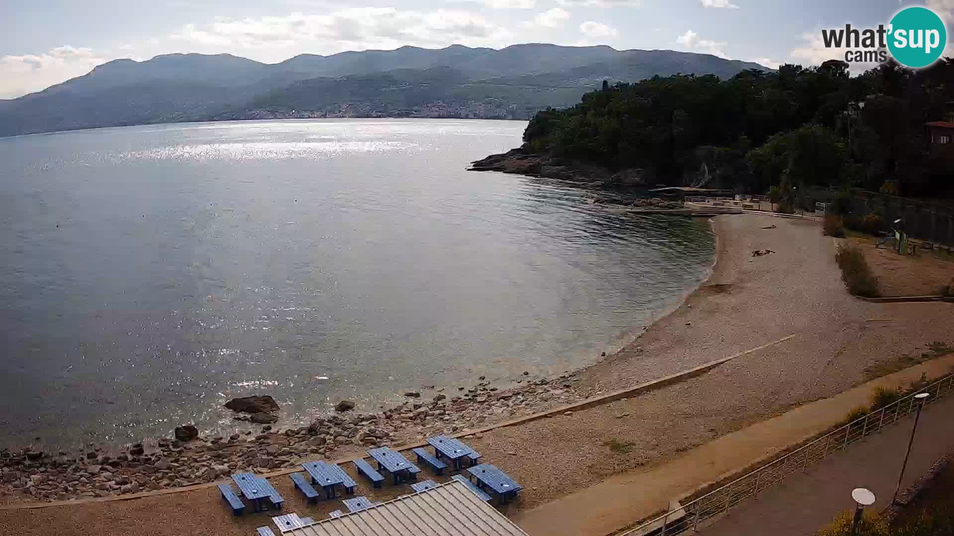 Reka Spletna kamera  plaža pri Bazenih Kantrida