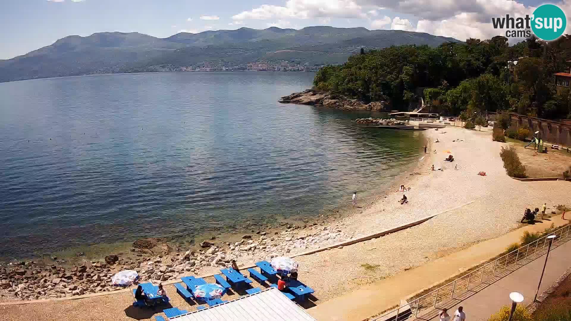 Rijeka web kamera plaža pri Bazenih Kantrida