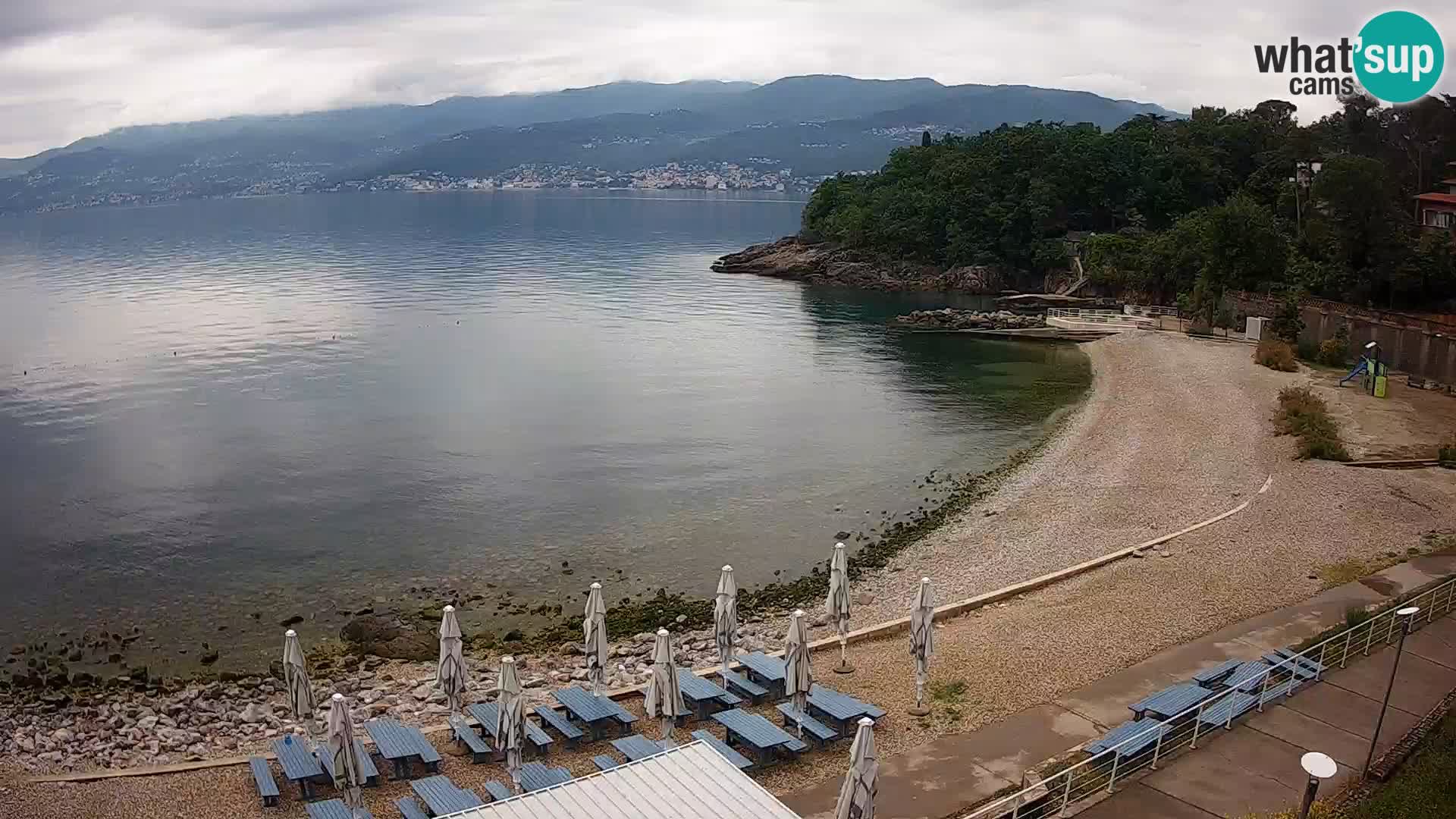 LIVE Webcam Rijeka beach Swimming pools Kantrida