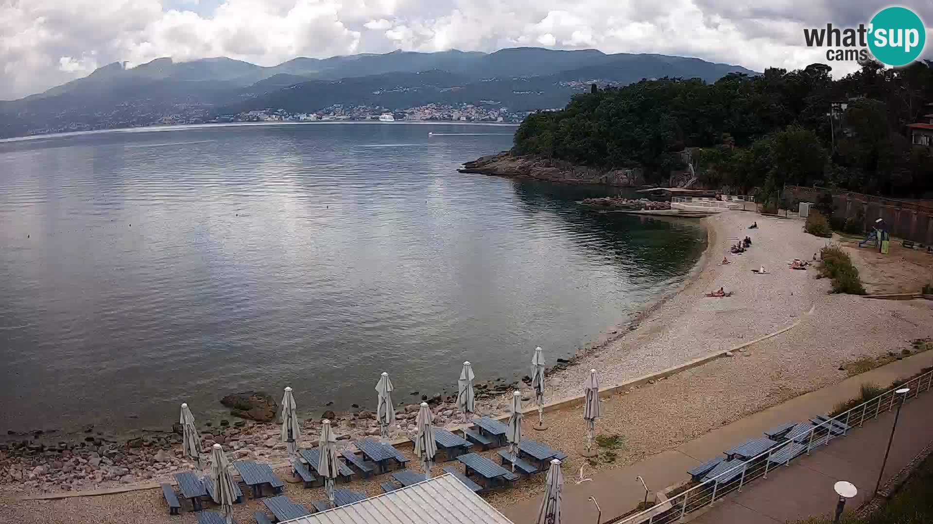 Rijeka web kamera plaža pri Bazenih Kantrida