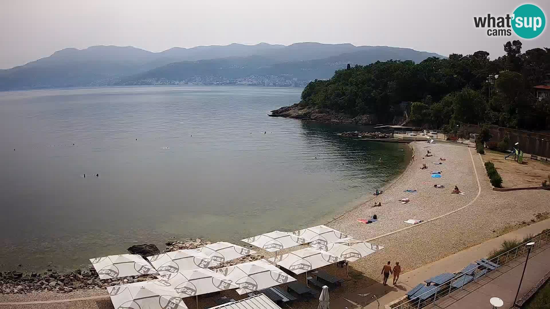 Rijeka web kamera plaža pri Bazenih Kantrida