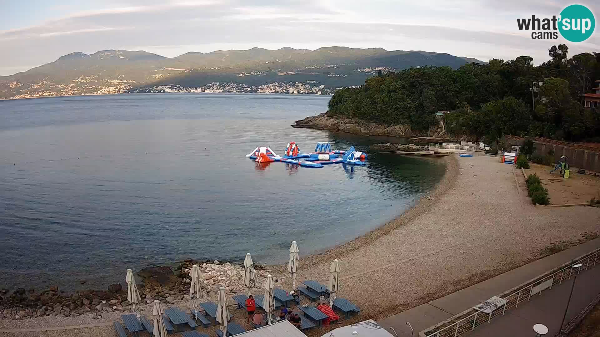 Reka Spletna kamera  plaža pri Bazenih Kantrida