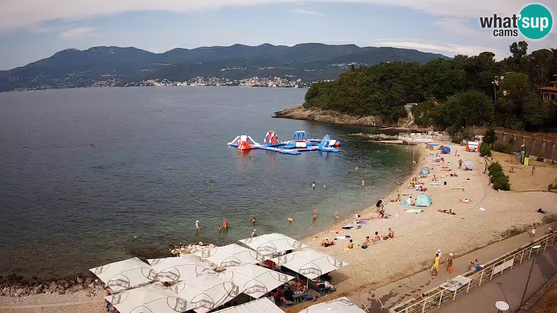 Reka Spletna kamera  plaža pri Bazenih Kantrida