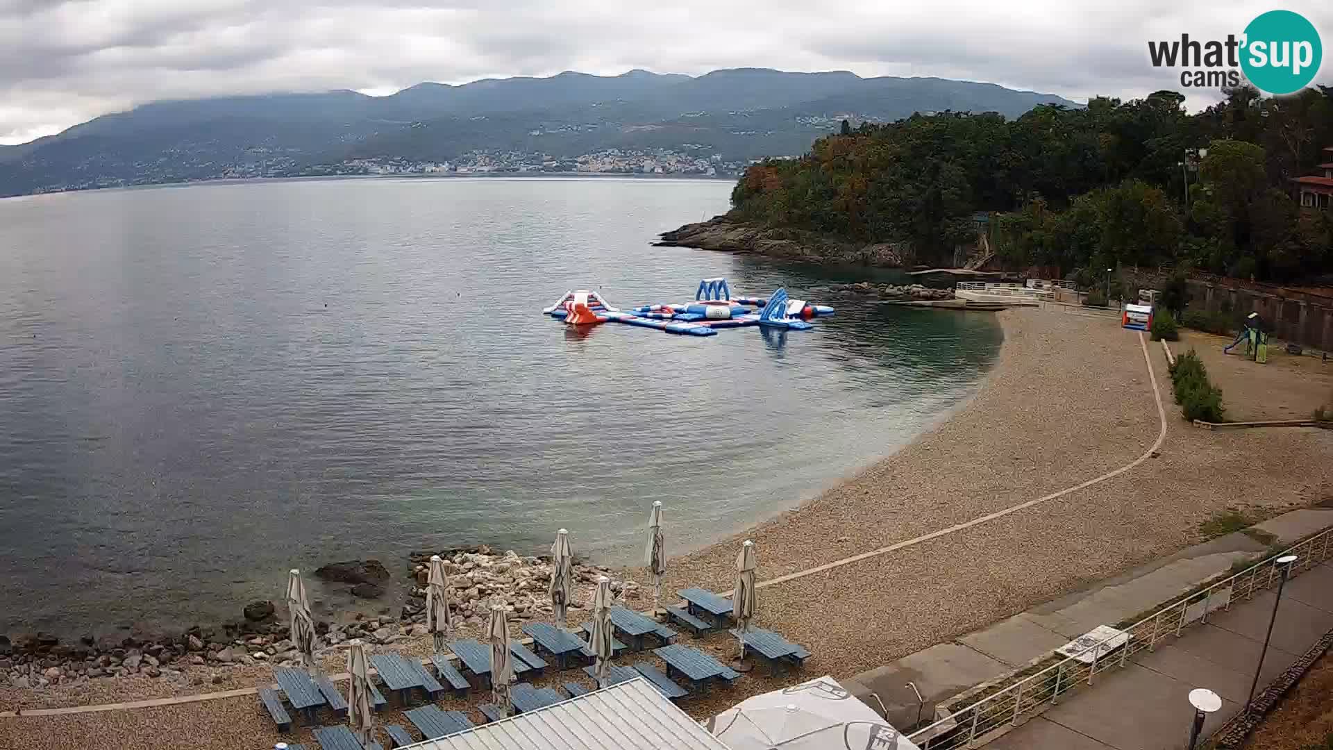 Reka Spletna kamera  plaža pri Bazenih Kantrida