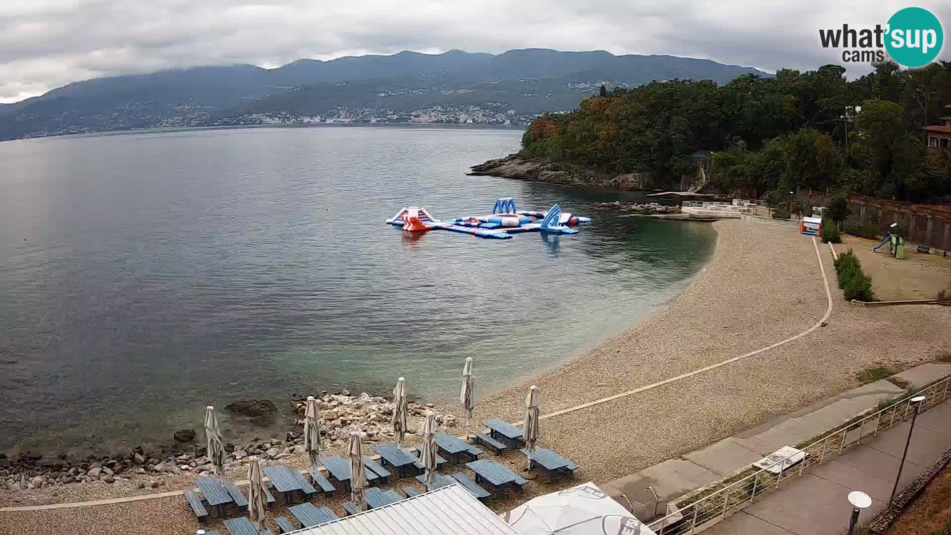 Rijeka web kamera plaža pri Bazenih Kantrida