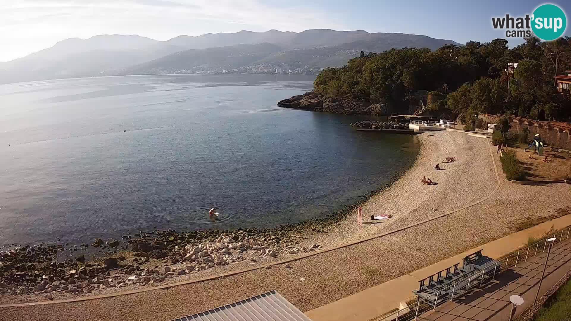 Rijeka web kamera plaža pri Bazenih Kantrida