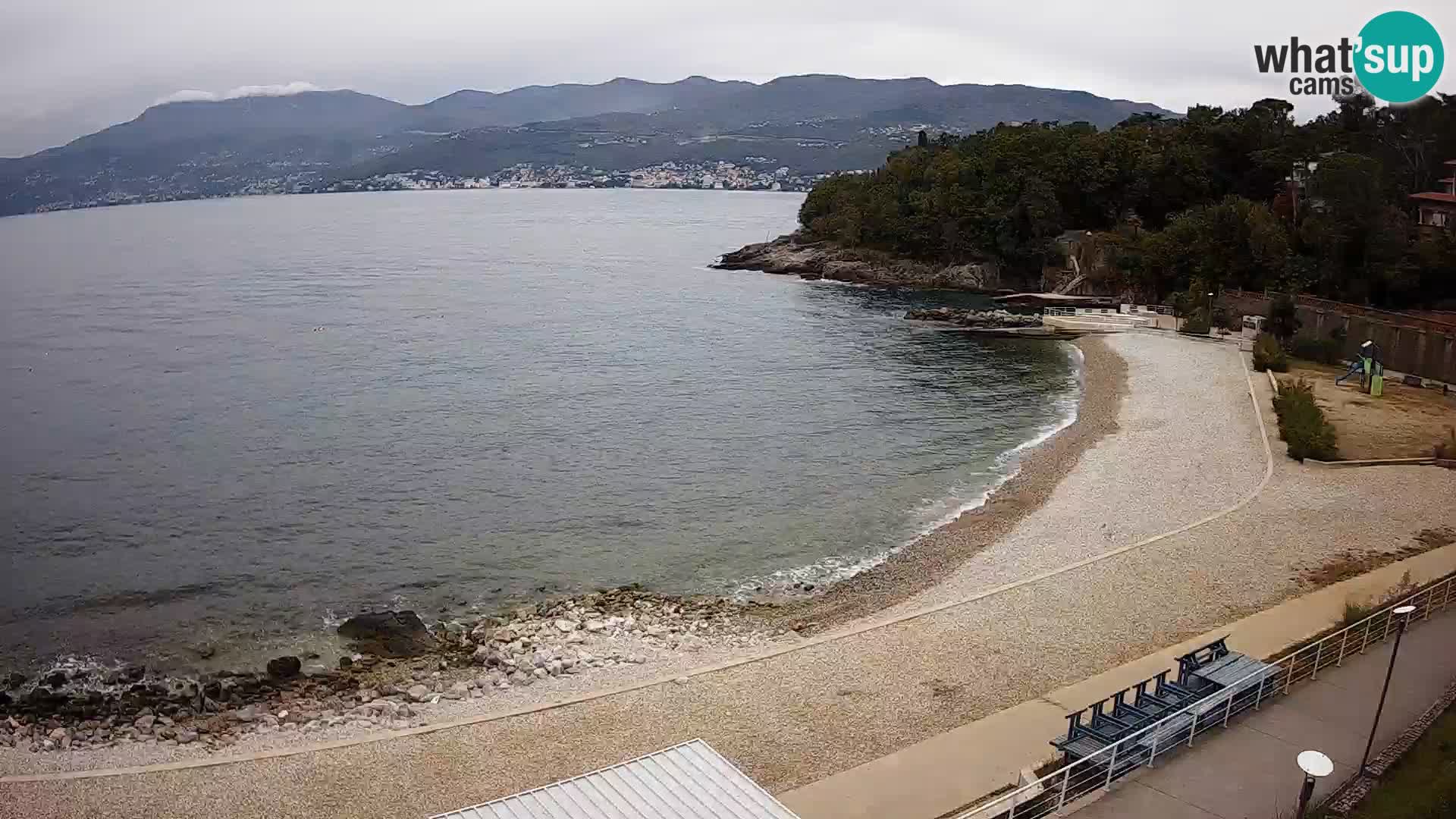 Rijeka web kamera plaža pri Bazenih Kantrida